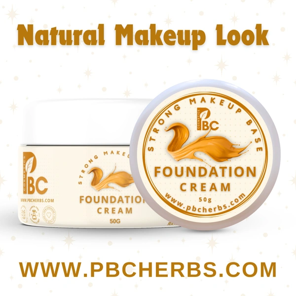 FOUNDATION FACE CREAM WITH SPF - 50g - Classic, Daily Use (Natural), All Skin Type (Customized), Men & Women