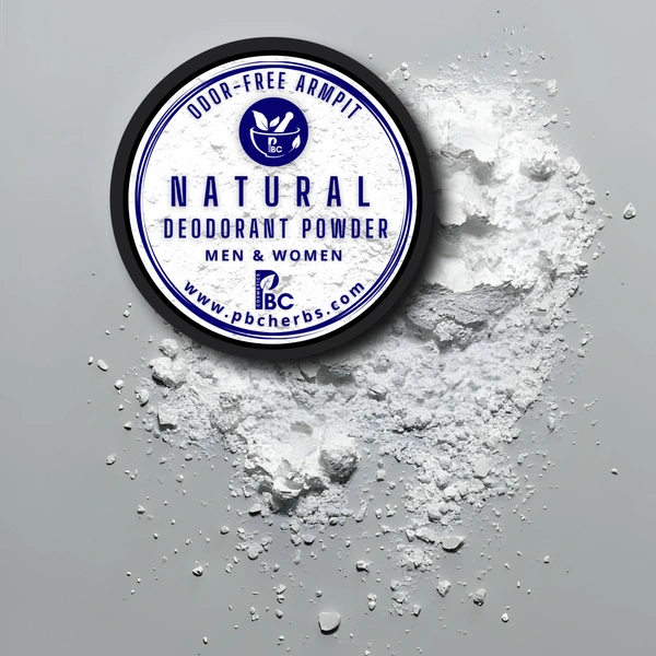 NATURAL DEODORANT POWDER ( UNDER ARM ) ODOUR FREE SKIN  - 50g