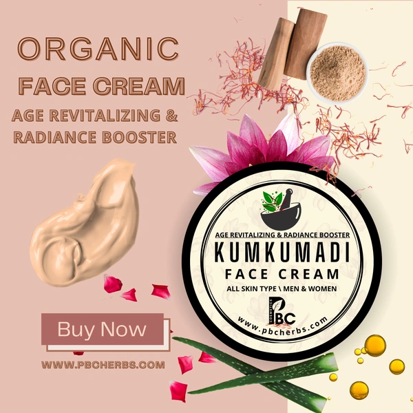 KUMKUMADI FACE CREAM - 50g, All Skin Type ( Customized ), Men & Women
