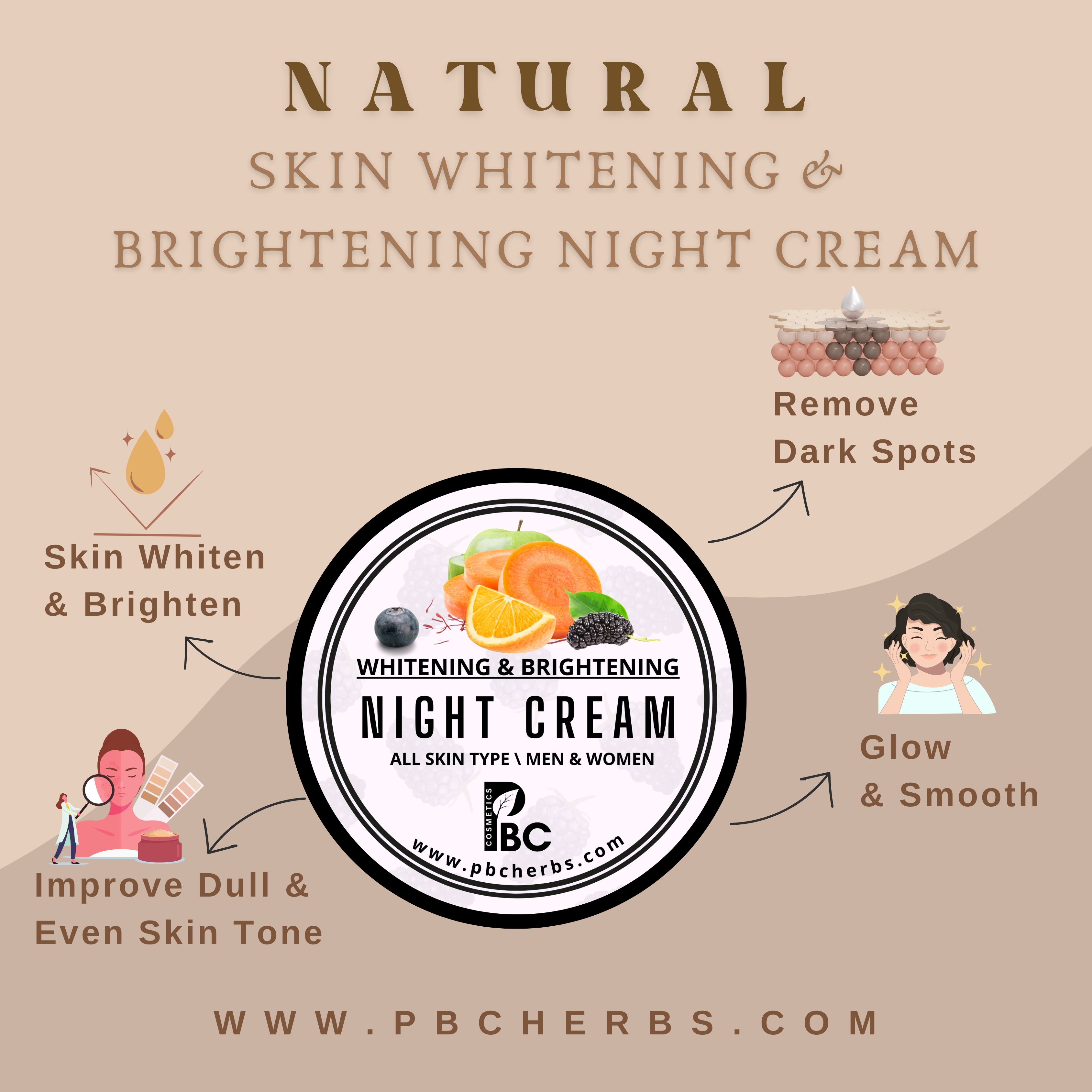 Whitening Brightening Night Cream