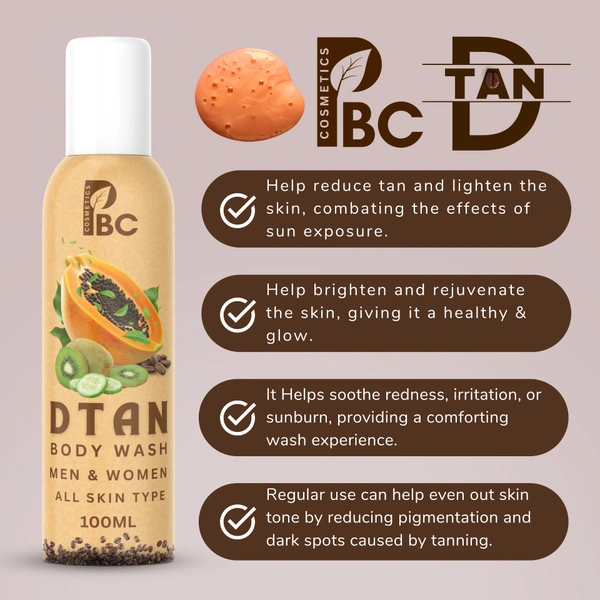 DTAN - BODY WASH - 100ml, Men & Women
