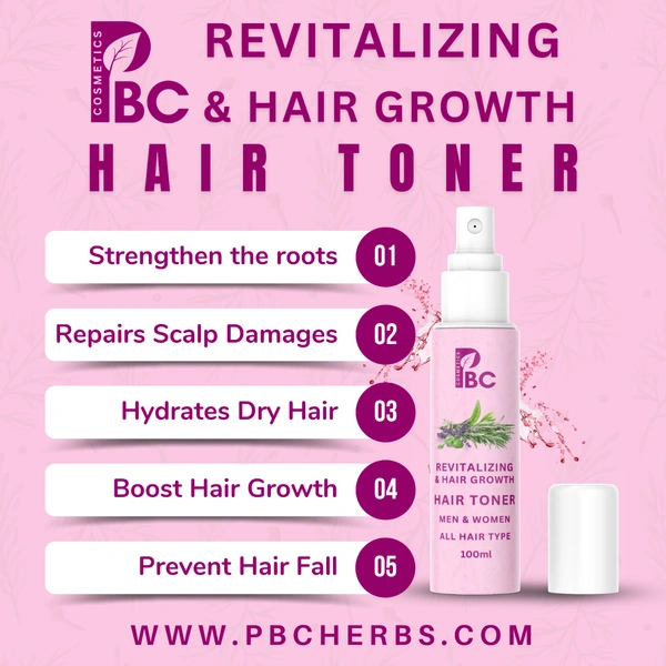 Revitalizing & hair growth Toner  - 100ml