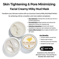 HONEY, OATMEAL, MILK & MUD SKIN TIGHTENING PORE MINIMISING FACIAL PACK - 50g