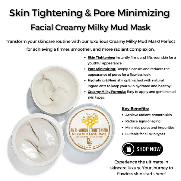 HONEY, OATMEAL, MILK & MUD SKIN TIGHTENING PORE MINIMISING FACIAL PACK - 50g