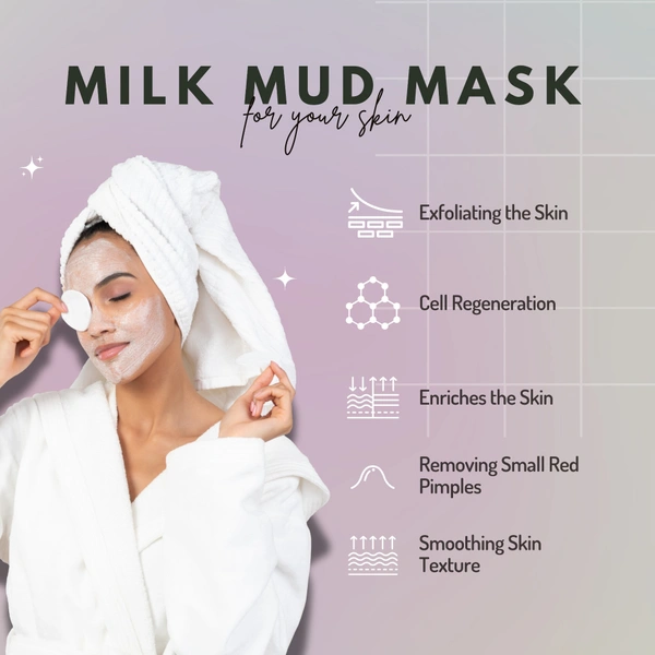 HONEY, OATMEAL, MILK & MUD SKIN TIGHTENING PORE MINIMISING FACIAL PACK - 50g