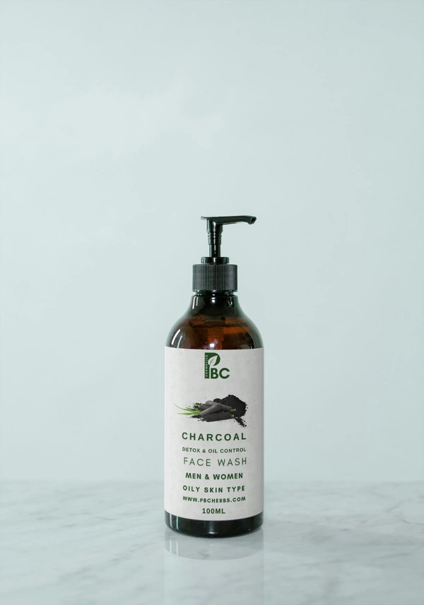 CHARCOAL FACE WASH - 100ml - Flip Cap B