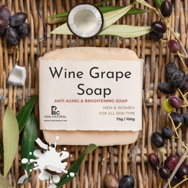 Wine Grape Soap ( Coconut Milk Base ) - 75g