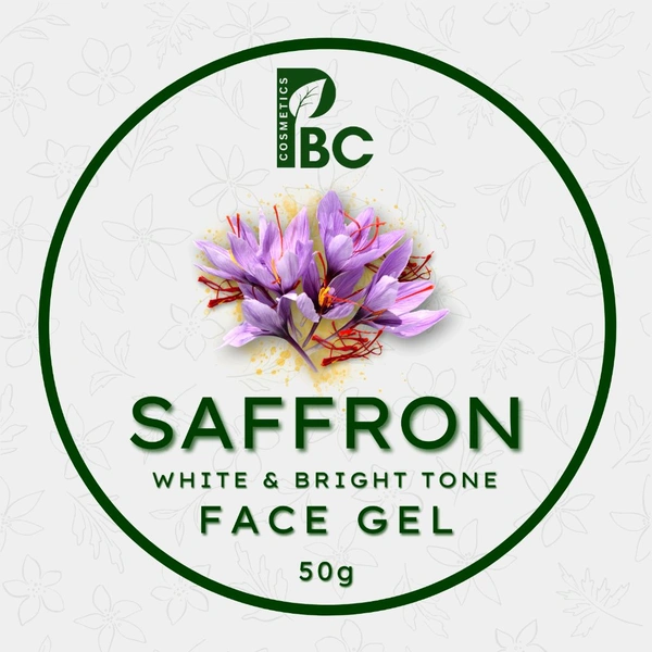 Saffron Face Gel - Daily use, 50g ( Aq Jar ), All Skin Type ( customised), Men & Women ( Customised )