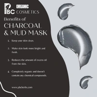 Charcoal & Mud Facial Mask - 50g - White CS -Jar