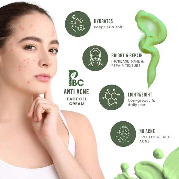Anti Acne Face Gel Cream - 50g
