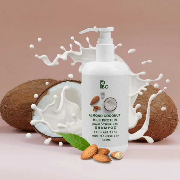 ALMOND COCONUT MILK  PROTEIN SHAMPOO - 100ml - Flip Cap