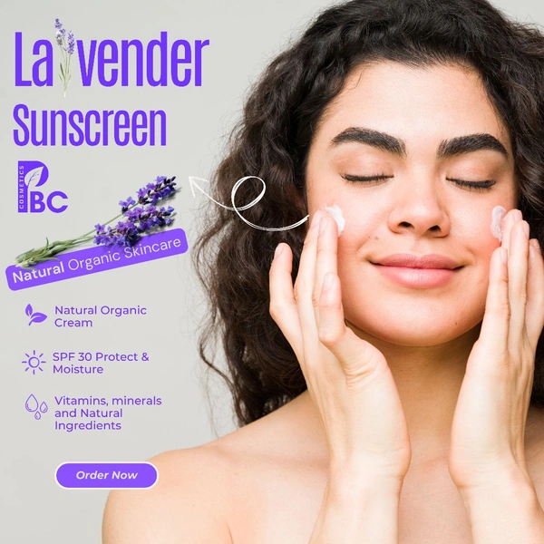 LAVENDER SUNSCREEN ( FACE CREAM ) - 50G