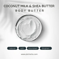 COCONUT MILK & SHEA BUTTER BODY BUTTER - 50g