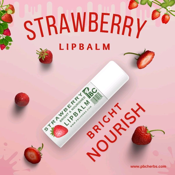 Strawberry Lipbalm ( Bright & Nourish ) - 5g ( Mini Stick )