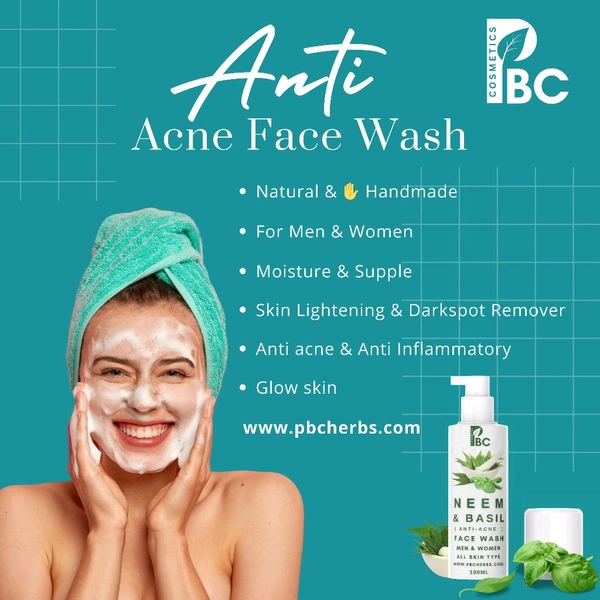 NEEM & BASIL FACE WASH - 100ml - FB