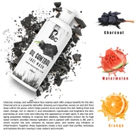 CHARCOAL FACE WASH - 100ml - Flip Cap B