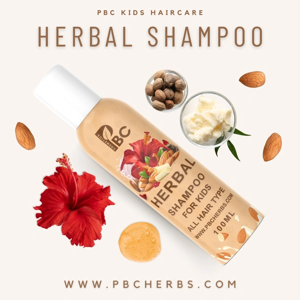 HERBAL SHAMPOO FOR KIDS  - 100ml, Weekly Twice, All Hair Type, Kids