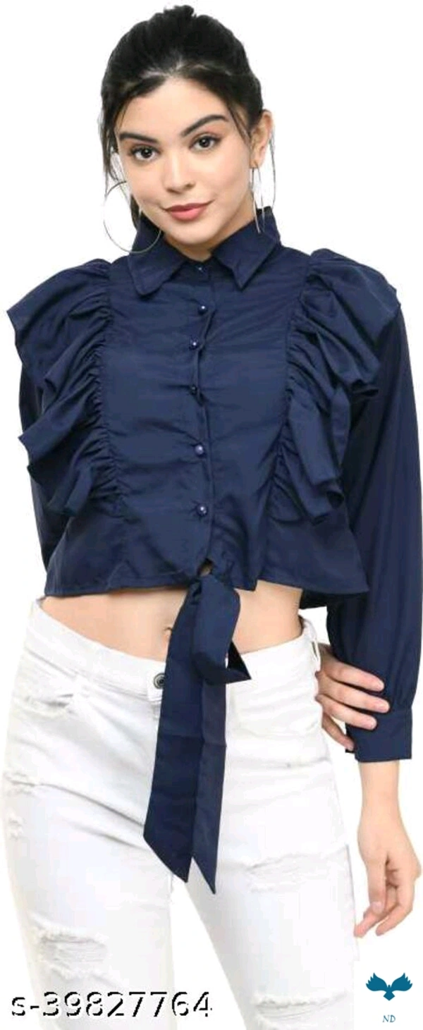 Classic Graceful Women Tops & Tunics - M