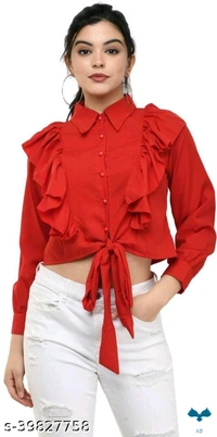 Classic Graceful Women Tops & Tunics - M