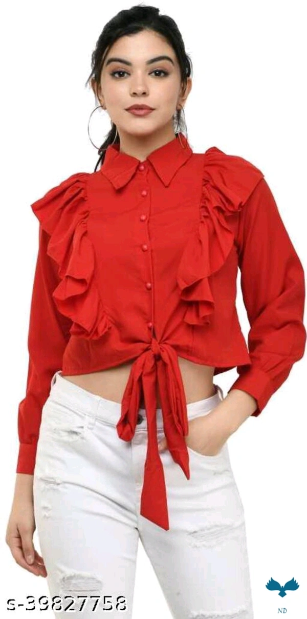Classic Graceful Women Tops & Tunics - M