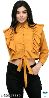 Classic Graceful Women Tops & Tunics - M