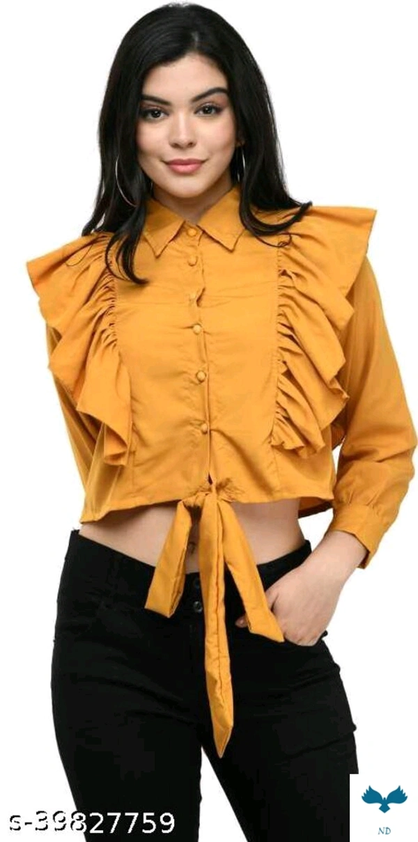 Classic Graceful Women Tops & Tunics - M