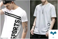 Fashion Globe Best Selling  Printed Half Sleeves  T' shirt for man - L