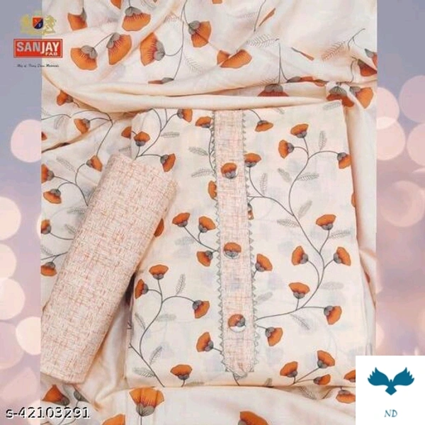 Sanjay Fab, Trendy, 100% Pure Cotton, Floral Cotton Printed Suits