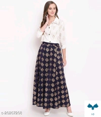 Trendy Elegant Women Ethnic Skirts and Tops - XXL