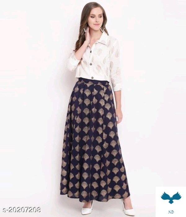Trendy Elegant Women Ethnic Skirts and Tops - XXL