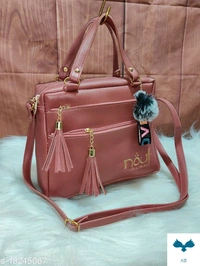 Beautiful Women's Peach PU Slingbag