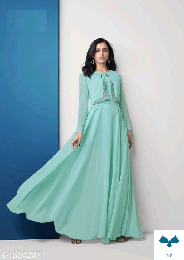 TRENDY GEORGETTE GOWN FOR WOOMEN - XL
