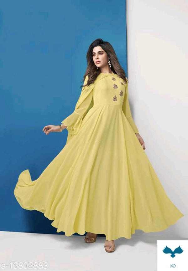 TRENDY GEORGETTE GOWN FOR WOOMEN - XL