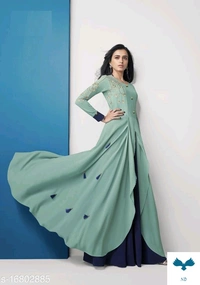 TRENDY GEORGETTE GOWN FOR WOOMEN - XL