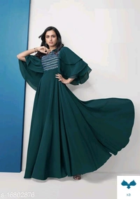 TRENDY GEORGETTE GOWN FOR WOOMEN - XL