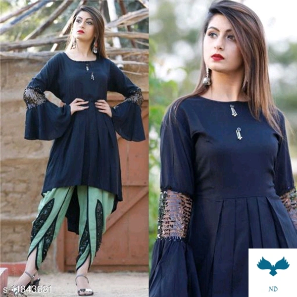 SriRadhe Apparels beautiful Rayon Dhoti kurta Set - 6XL