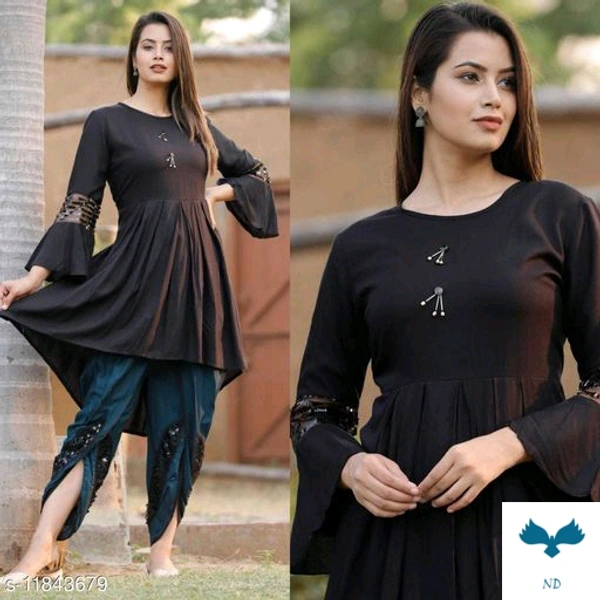 SriRadhe Apparels beautiful Rayon Dhoti kurta Set - 6XL