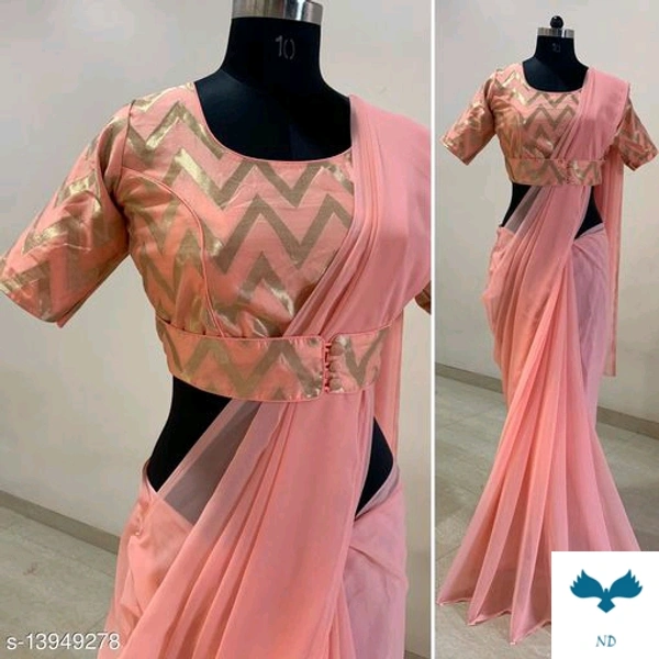 BEST SELLING STITCHED BLOUSE SAREES - Free Size