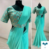 BEST SELLING STITCHED BLOUSE SAREES - Free Size