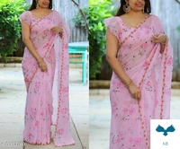 Heavy Lace Work Georgette Saree