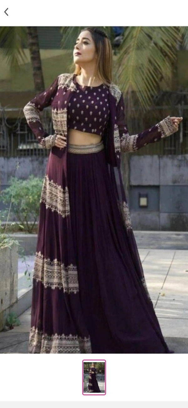 Designer Partywear Embroided Lehanga Choli