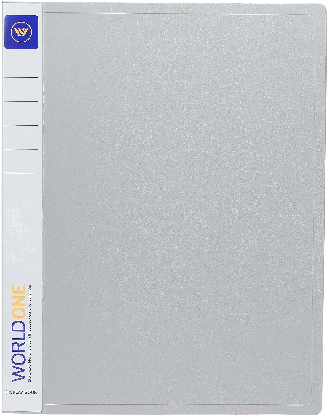 WORLDONE Display Book File Folder with 20 Pockets Plastic File Display ...
