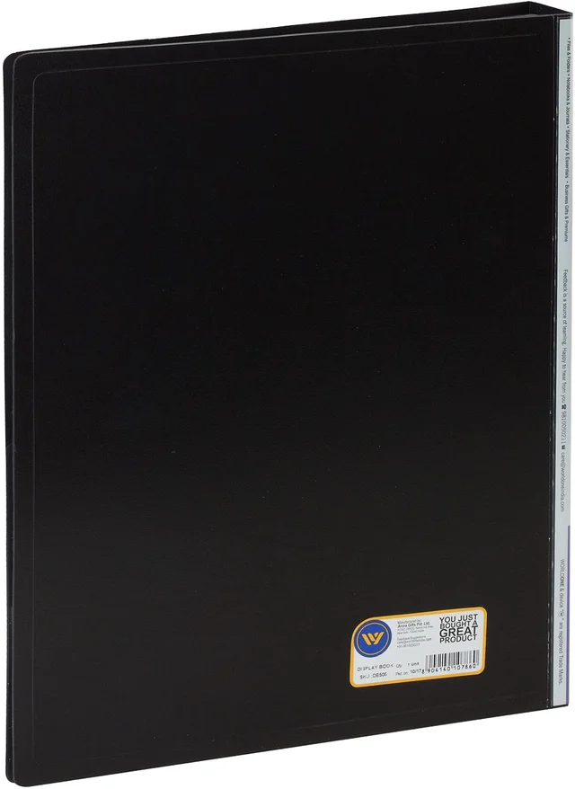 WORLDONE Display Book File Folder with 30 Pockets Plastic File Display ...