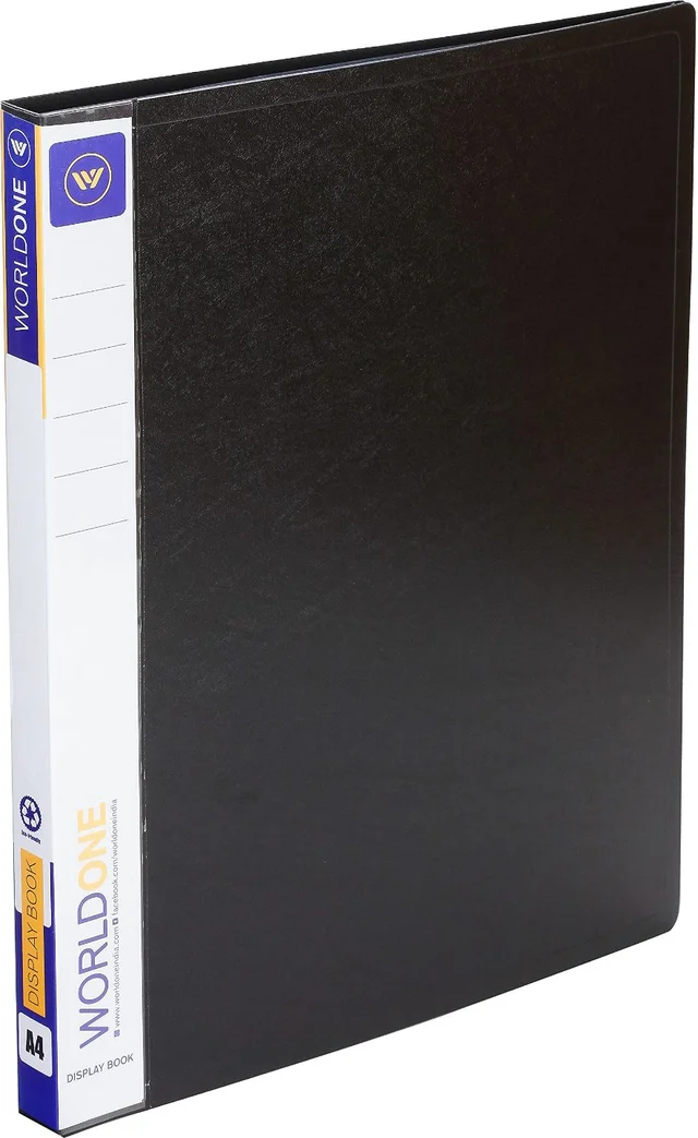 WORLDONE Display Book File Folder with 30 Pockets Plastic File Display ...