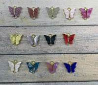 Pearl Butterfly Choker - purpl mesh