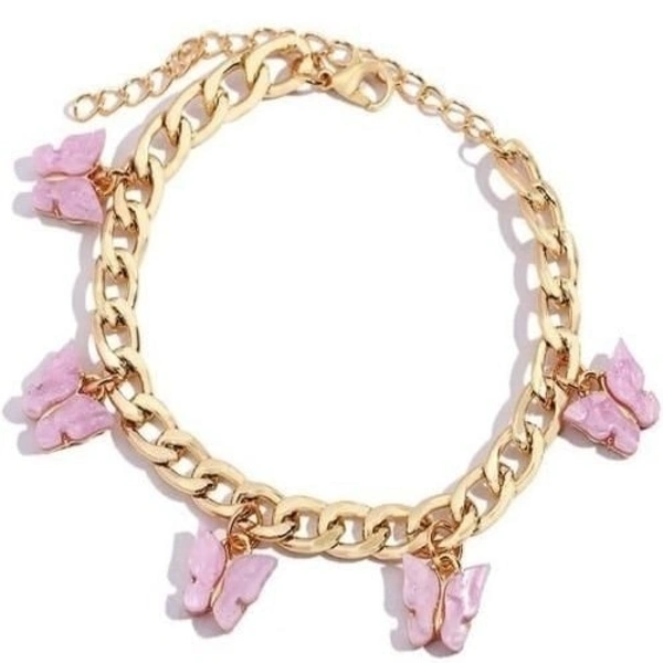 Butterfly Charm Bracelet - red