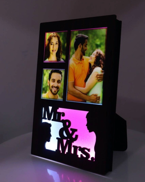 Mr & Mrs LED Frame - 6x8" Inch