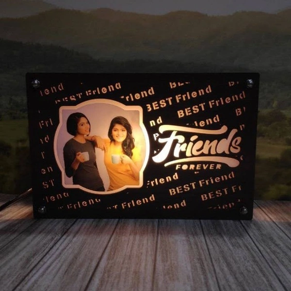 Friends - Warm White LED Frame - 6x8" Inch