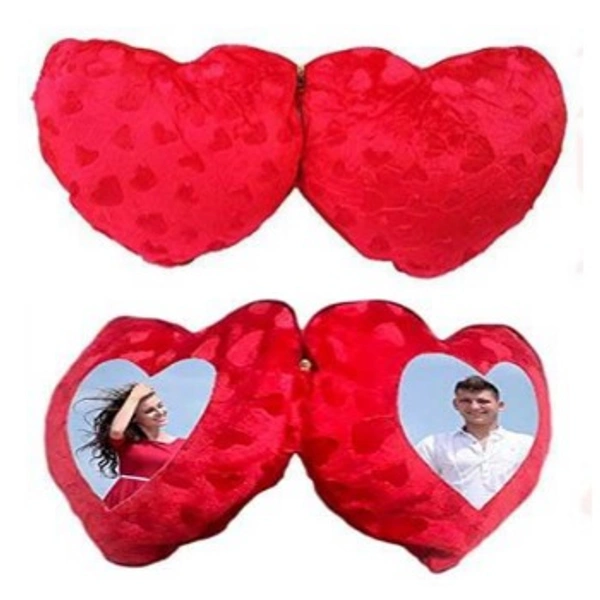 Couple Pillow - Pink Heart Shape