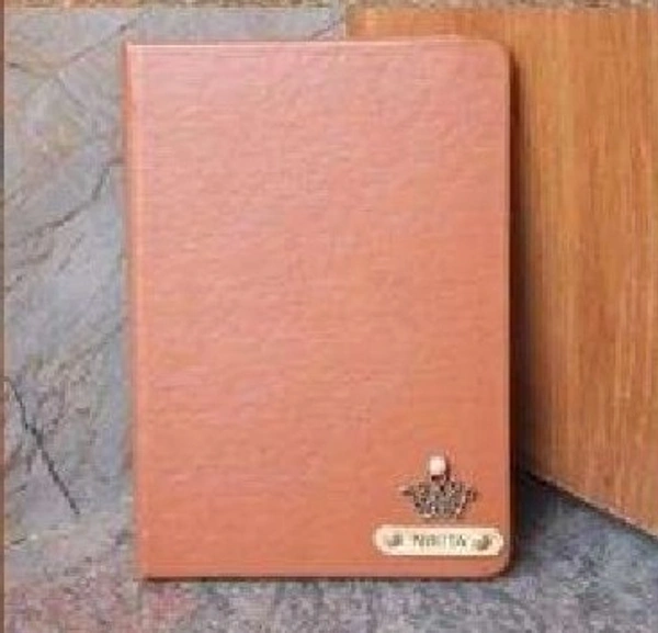 Faux Leather Diary - Tan Brown
